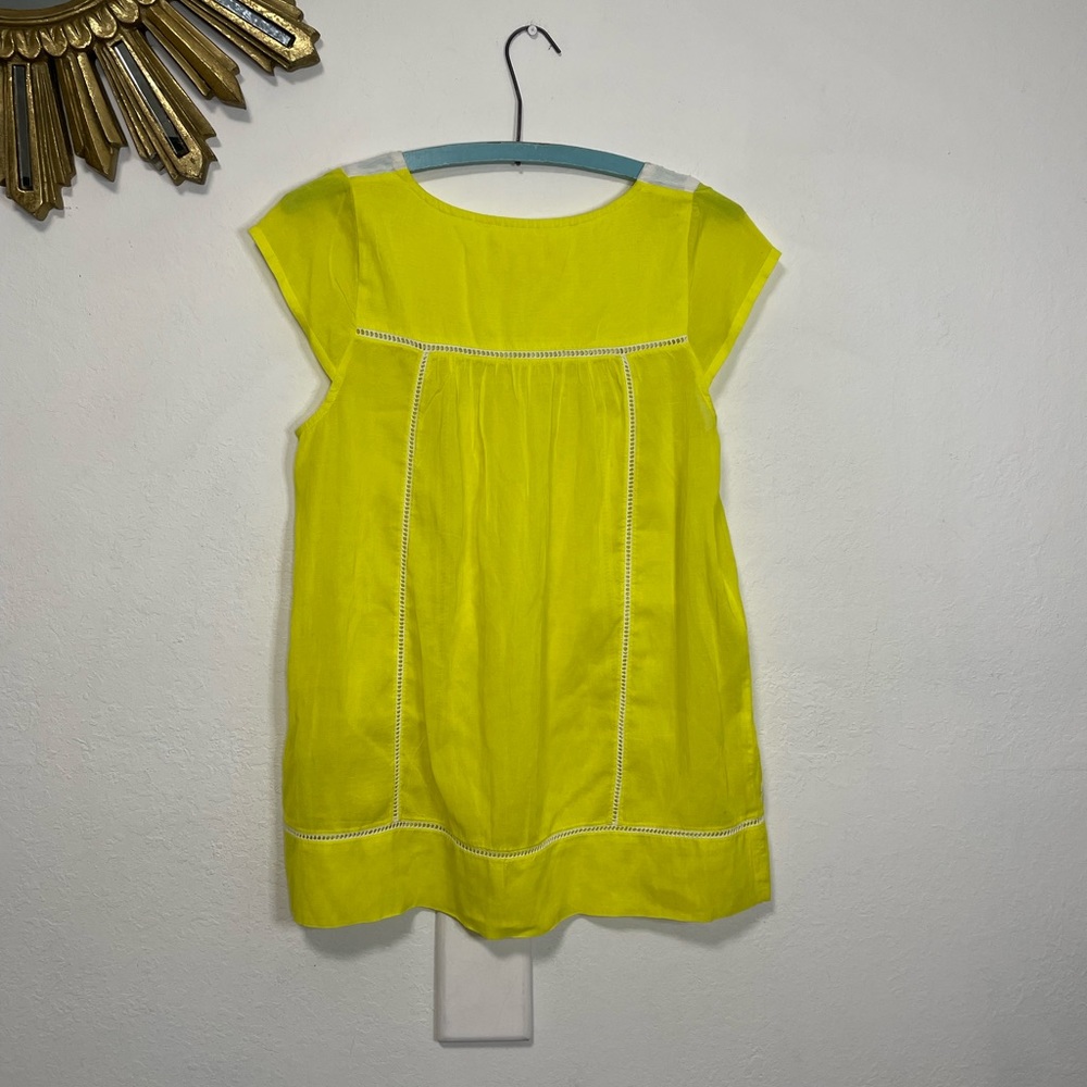 Moulinette Soeurs Yellow And White Blouse - Picture 3 of 8